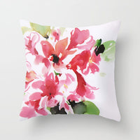 HKM-187475 Modern Simple Flower Design Pillow Cover - 45x45cm Polyester Cushion Case