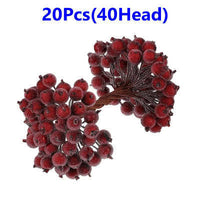 HKM-187475 Mori Girl Handmade Berry Foam Cream Drip Garland Accessories - Multicolor Set of 10