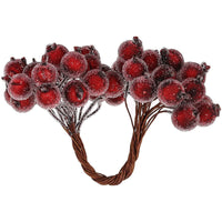 HKM-187475 Mori Girl Handmade Berry Foam Cream Drip Garland Accessories - Multicolor Set of 10