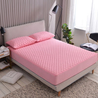 HKM-187667 All-Over Quilted Non-Slip Mattress Protector for 120x200cm Beds, Up to 10cm Height