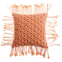 HKM-187731 Hand-Woven Cotton Thread Cushion Cover - 45x45 cm & 40x40 cm Options with Invisible Zipper