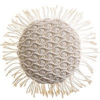 HKM-187731 Hand-Woven Cotton Thread Cushion Cover - 45x45 cm & 40x40 cm Options with Invisible Zipper
