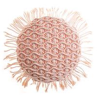 HKM-187731 Hand-Woven Cotton Thread Cushion Cover - 45x45 cm & 40x40 cm Options with Invisible Zipper