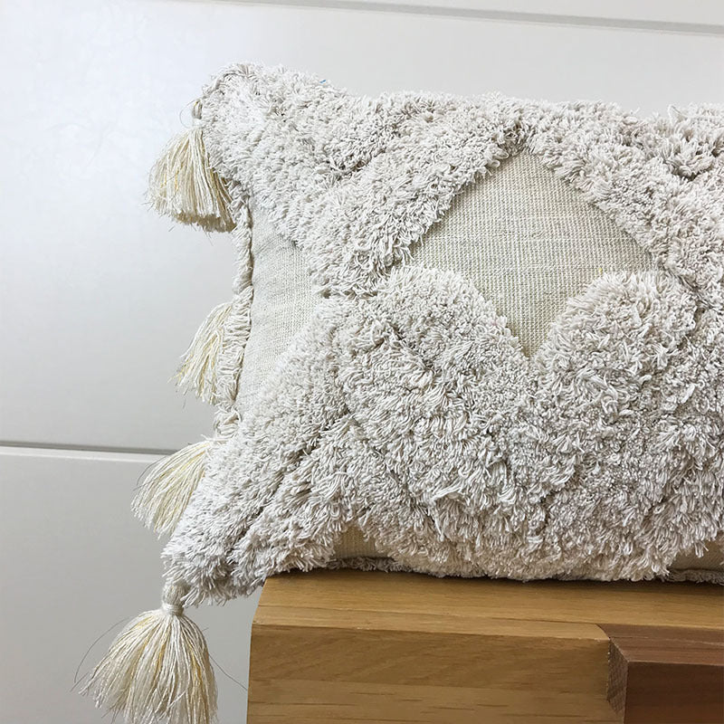 HKM-187795 Elegant Nordic Style Pillow Cushion Cover - Imitation Linen with PP Cotton Filling