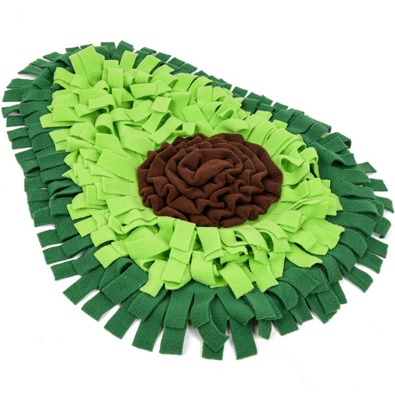 HKM-187795 Interactive Dog Sniffing Mat for Mental Stimulation and Training, Soft Fleece Feeding and Puzzle Toy, Non-Slip Design, 69 x 53 cm