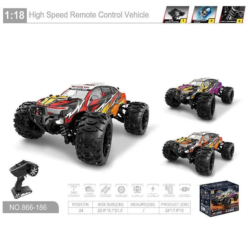 HKM-187923 1/18 Scale High-Speed Remote Control Drift Crawler Car for Indoor and Outdoor Fun