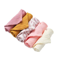 HKM-187923 5PC Baby Facial Cleansing Towels for Infants and Young Children - Soft Chemical Fiber