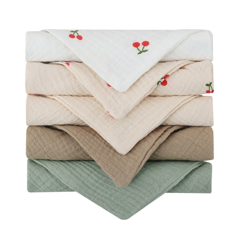 HKM-187923 5PC Baby Facial Cleansing Towels for Infants and Young Children - Soft Chemical Fiber