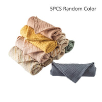 HKM-187923 5PC Baby Facial Cleansing Towels for Infants and Young Children - Soft Chemical Fiber