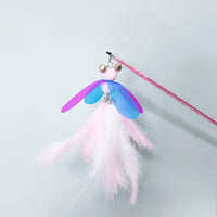 HKM-188115 Fairy Feather Retractable Large Fluffy Feather Funny Cat Toy