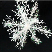 HKM-188115 Three-Dimensional Snowflake String Decorations - Set of 6 in Varying Sizes (18cm, 27cm, 36cm)