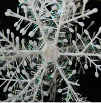 HKM-188115 Three-Dimensional Snowflake String Decorations - Set of 6 in Varying Sizes (18cm, 27cm, 36cm)