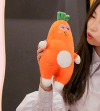 HKM-188179 Super Soft Carrot Plush Plant Pillow for Cozy Comfort