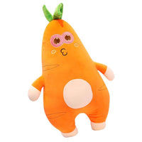 HKM-188179 Super Soft Carrot Plush Plant Pillow for Cozy Comfort