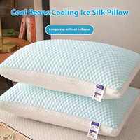 HKM-188307 Summer Cervical Support Pillow - Breathable Cotton Filling, Multiple Loft Options Available