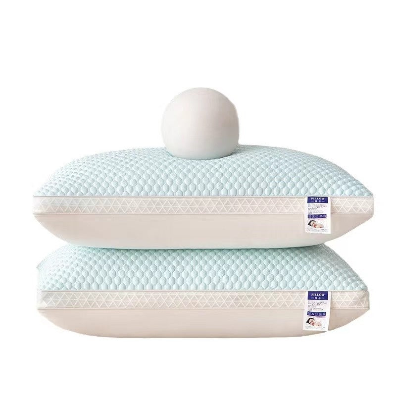 HKM-188307 Summer Cervical Support Pillow - Breathable Cotton Filling, Multiple Loft Options Available