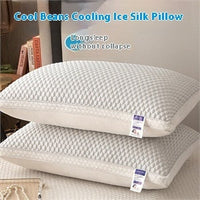 HKM-188307 Summer Cervical Support Pillow - Breathable Cotton Filling, Multiple Loft Options Available