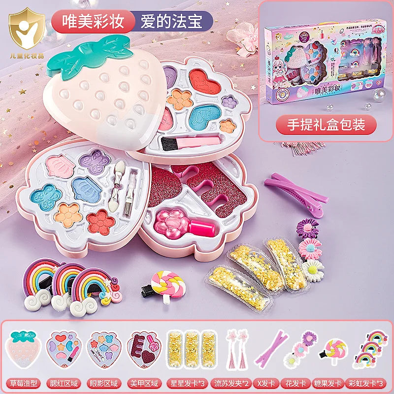 HKM-188499 Children's Non-Toxic Princess Makeup Set - Fun Cosmetic Toy for Ages 2 to 14
