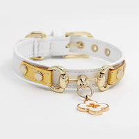 HKM-188499 Genuine Leather Pet Collar for Cats and Dogs - Durable and Stylish