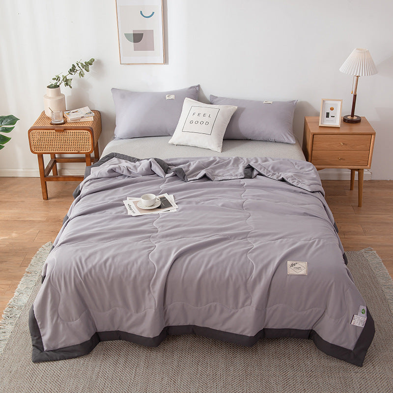 HKM-188499 Washed Cotton Duvet – Modern Plain Weave Design, Multiple Sizes for Summer Comfort