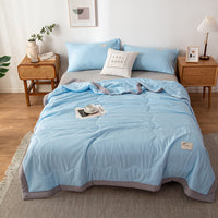 HKM-188499 Washed Cotton Duvet – Modern Plain Weave Design, Multiple Sizes for Summer Comfort