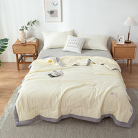 HKM-188499 Washed Cotton Duvet – Modern Plain Weave Design, Multiple Sizes for Summer Comfort