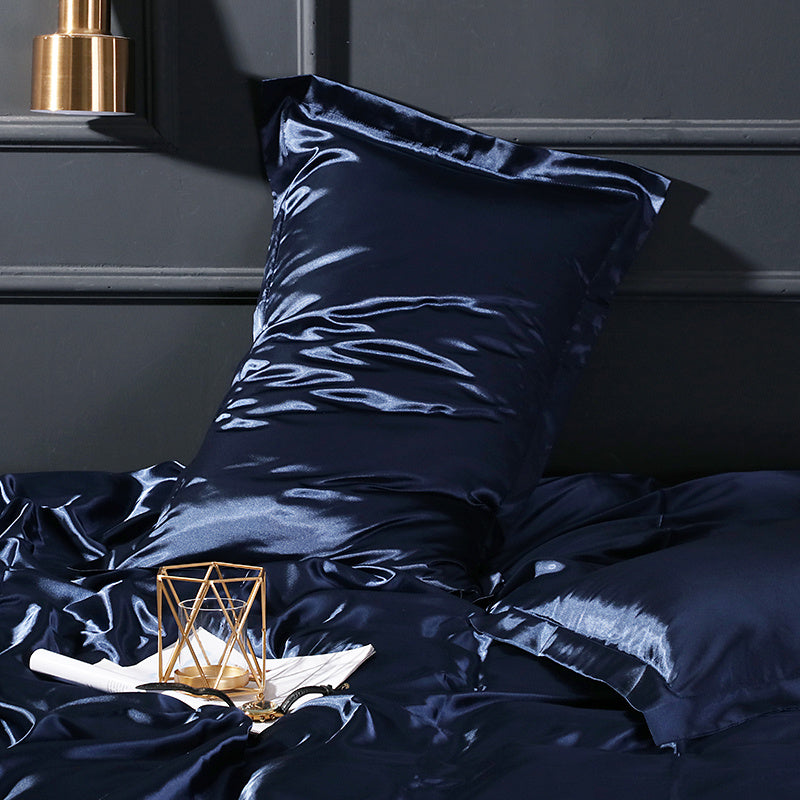 HKM-188563 Mulberry Silk Solid Color Pillow Cover, 48cm x 74cm for Single Pillow