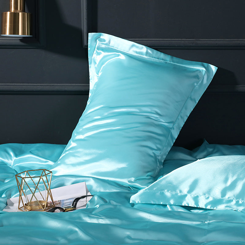 HKM-188563 Mulberry Silk Solid Color Pillow Cover, 48cm x 74cm for Single Pillow
