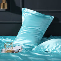 HKM-188563 Mulberry Silk Solid Color Pillow Cover, 48cm x 74cm for Single Pillow