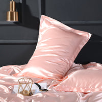 HKM-188563 Mulberry Silk Solid Color Pillow Cover, 48cm x 74cm for Single Pillow