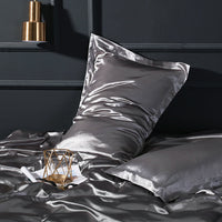 HKM-188563 Mulberry Silk Solid Color Pillow Cover, 48cm x 74cm for Single Pillow