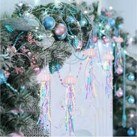 HKM-188627 Coastal Sea Urchin Ornaments – Set of 4 Hanging Decorations for Holiday Trees