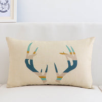 HKM-188627 Long Shape Cotton-Linen Blend Pillow Cover for Office and Car Use - Size 30x50cm