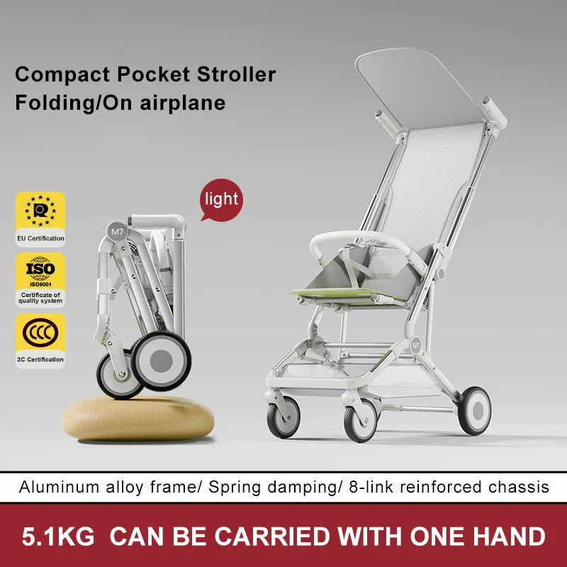 HKM-188691 Lightweight Travel System Baby Stroller and Pram for Air Travel