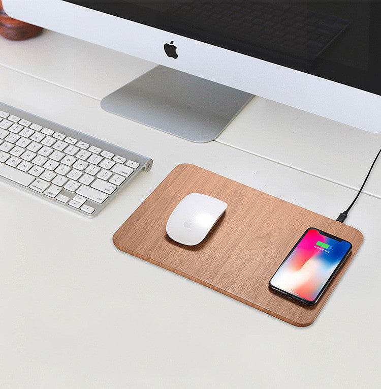 HKM-188691 Wooden Wireless Charger with Fast Charging Capability and Modern Design