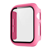 HKM-188755 Apple Watch Protective Case with Tempered Glass Cover - PC Anti-Drop Design