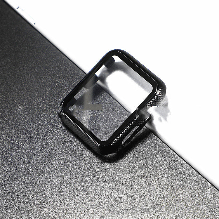 HKM-188755 Apple Watch Protective Case with Tempered Glass Cover - PC Anti-Drop Design