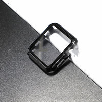 HKM-188755 Apple Watch Protective Case with Tempered Glass Cover - PC Anti-Drop Design
