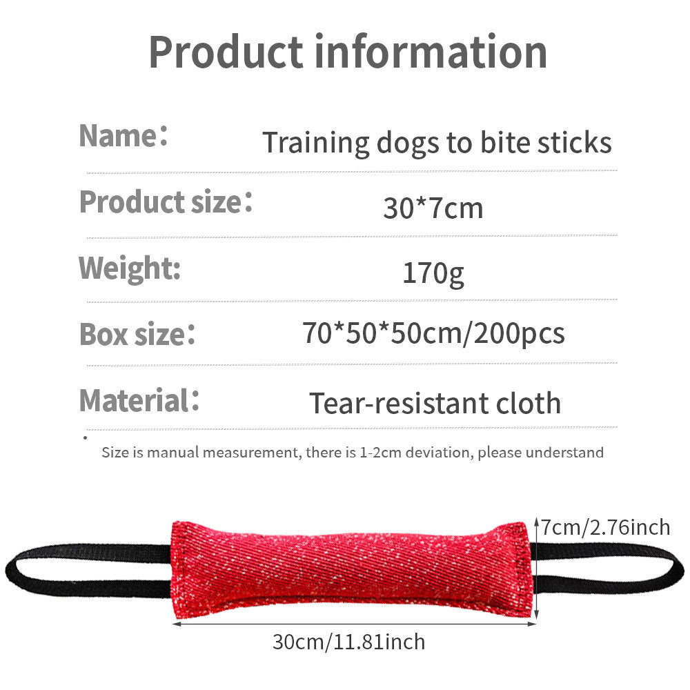 HKM-188947 Durable Interactive Dog Tug Stick for Medium Breeds - Chew Stick for Teeth Cleaning