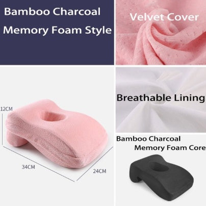 HKM-188947 Office Siesta Pillow with Memory Foam and Bamboo Charcoal Options for Enhanced Comfort