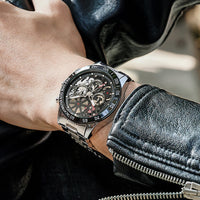 HKM-189011 Luminous Chronograph Men's Sports Watch with Calendar and Waterproof Design