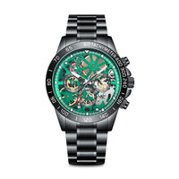 HKM-189011 Luminous Chronograph Men's Sports Watch with Calendar and Waterproof Design
