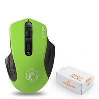 HKM-189011 Wireless Silent Mouse with 4 Buttons - Ergonomic Design for Office and Gaming Use, 1600 DPI, 2.4GHz Connection