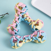 HKM-189139 Macaron Dog Toy with Sound and Light - Durable TPR Material, 14.7cm Sized
