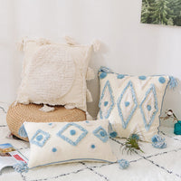 HKM-189203 Nordic Geometric Cotton Sofa Cushion Covers - 45x45cm & 30x50cm (Dry Clean Only)