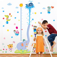 HKM-189267 Santa Claus Christmas Tree Wall Mural Sticker - Waterproof PVC Decor (2 Pieces)