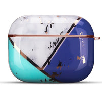 HKM-189395 Marble IMD Protective Sleeve for AirPods 1/2 and AirPods Pro 3rd Gen - Simple Flip Design