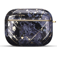 HKM-189395 Marble IMD Protective Sleeve for AirPods 1/2 and AirPods Pro 3rd Gen - Simple Flip Design