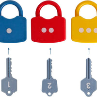 HKM-189459 Educational Number and Alphabet Learning Lock and Key Matching Game for Kids