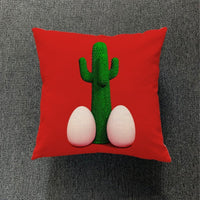 HKM-189459 Nordic-Style Thick Cotton and Linen Pillowcase, 45x45 cm, Versatile Design